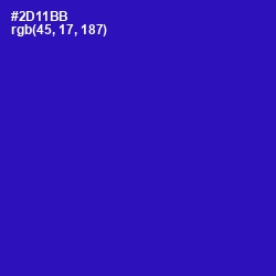 #2D11BB - Persian Blue Color Image