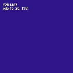#2D1487 - Blue Gem Color Image