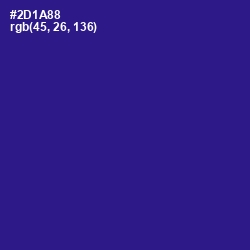 #2D1A88 - Blue Gem Color Image