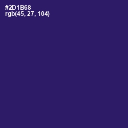 #2D1B68 - Persian Indigo Color Image