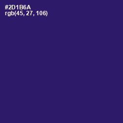 #2D1B6A - Persian Indigo Color Image