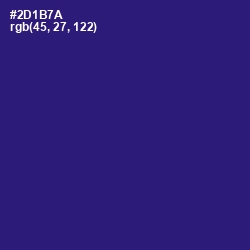 #2D1B7A - Persian Indigo Color Image