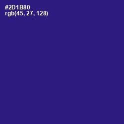 #2D1B80 - Blue Gem Color Image
