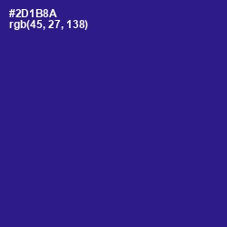 #2D1B8A - Blue Gem Color Image