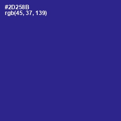 #2D258B - Jacksons Purple Color Image