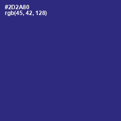 #2D2A80 - Jacksons Purple Color Image