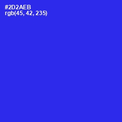 #2D2AEB - Blue Color Image