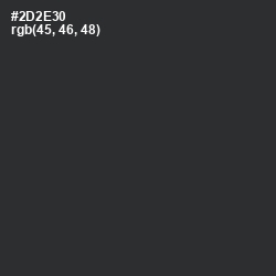#2D2E30 - Charade Color Image