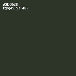 #2D3528 - Heavy Metal Color Image