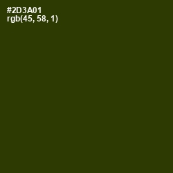 #2D3A01 - Turtle Green Color Image