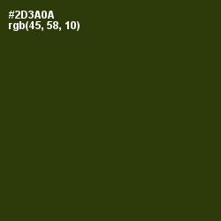 #2D3A0A - Turtle Green Color Image