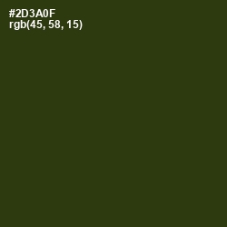 #2D3A0F - Turtle Green Color Image