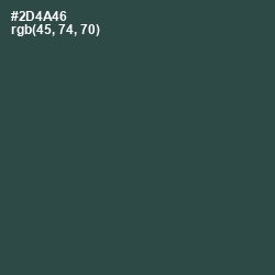 #2D4A46 - Plantation Color Image