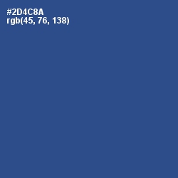 #2D4C8A - Chambray Color Image