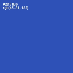 #2D51B6 - Cerulean Blue Color Image