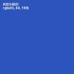 #2D54BD - Cerulean Blue Color Image