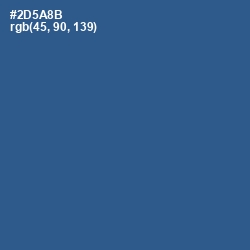 #2D5A8B - Chambray Color Image