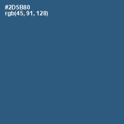 #2D5B80 - Chambray Color Image
