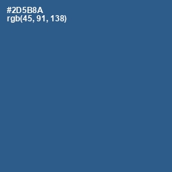 #2D5B8A - Chambray Color Image
