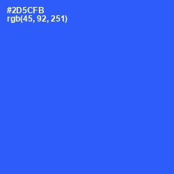 #2D5CFB - Blue Ribbon Color Image