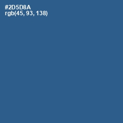 #2D5D8A - Chambray Color Image