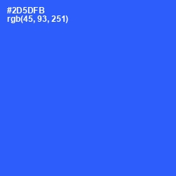 #2D5DFB - Blue Ribbon Color Image