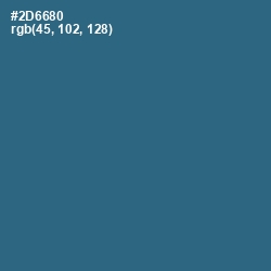 #2D6680 - Calypso Color Image