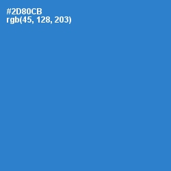#2D80CB - Curious Blue Color Image