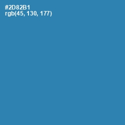 #2D82B1 - Boston Blue Color Image