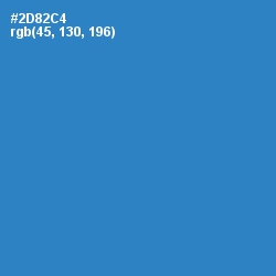 #2D82C4 - Curious Blue Color Image