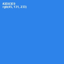 #2D83E9 - Dodger Blue Color Image