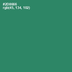 #2D8666 - Eucalyptus Color Image