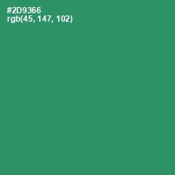 #2D9366 - Eucalyptus Color Image