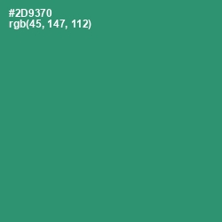 #2D9370 - Eucalyptus Color Image