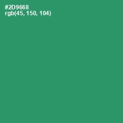 #2D9668 - Eucalyptus Color Image