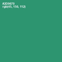 #2D9670 - Eucalyptus Color Image