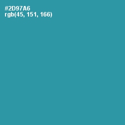 #2D97A6 - Boston Blue Color Image