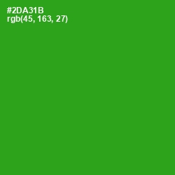 #2DA31B - Forest Green Color Image