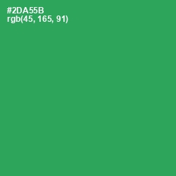 #2DA55B - Sea Green Color Image