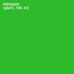 #2DBA2B - Forest Green Color Image