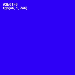 #2E01F6 - Blue Color Image