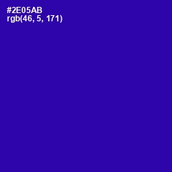 #2E05AB - Blue Gem Color Image