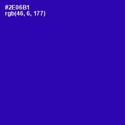 #2E06B1 - Blue Gem Color Image