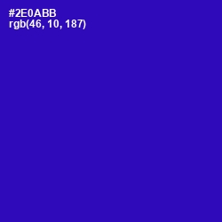 #2E0ABB - Blue Gem Color Image