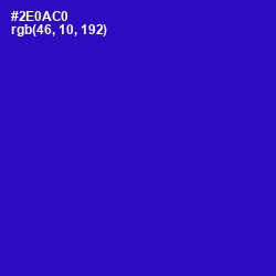 #2E0AC0 - Dark Blue Color Image