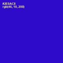 #2E0AC8 - Dark Blue Color Image