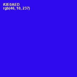 #2E0AED - Blue Color Image