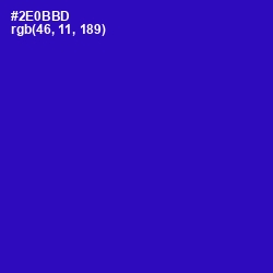 #2E0BBD - Blue Gem Color Image