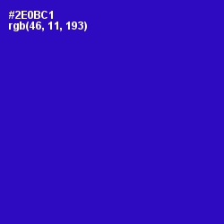 #2E0BC1 - Dark Blue Color Image