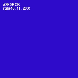 #2E0BCB - Dark Blue Color Image